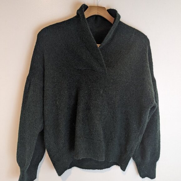 Madewell Vinson Shawl in Green, Sz XXL - Picture 1 of 5